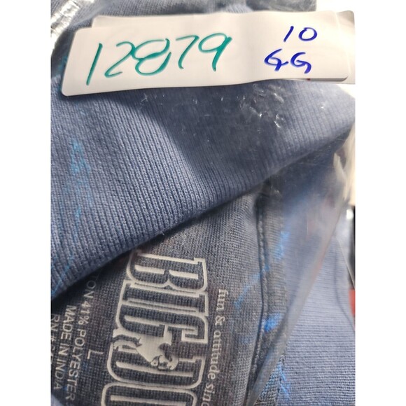 Big Dogs Polo Shirt Mens Large Blue Short Sleeve Cotton Polyester Spandex Blend‎ - Picture 10 of 10